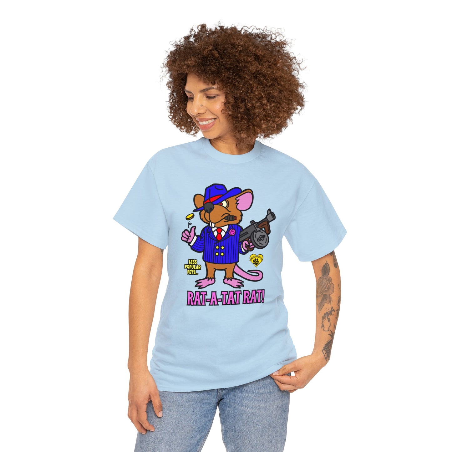 Rat-a-tat Rat! Unisex Heavy Cotton Tee