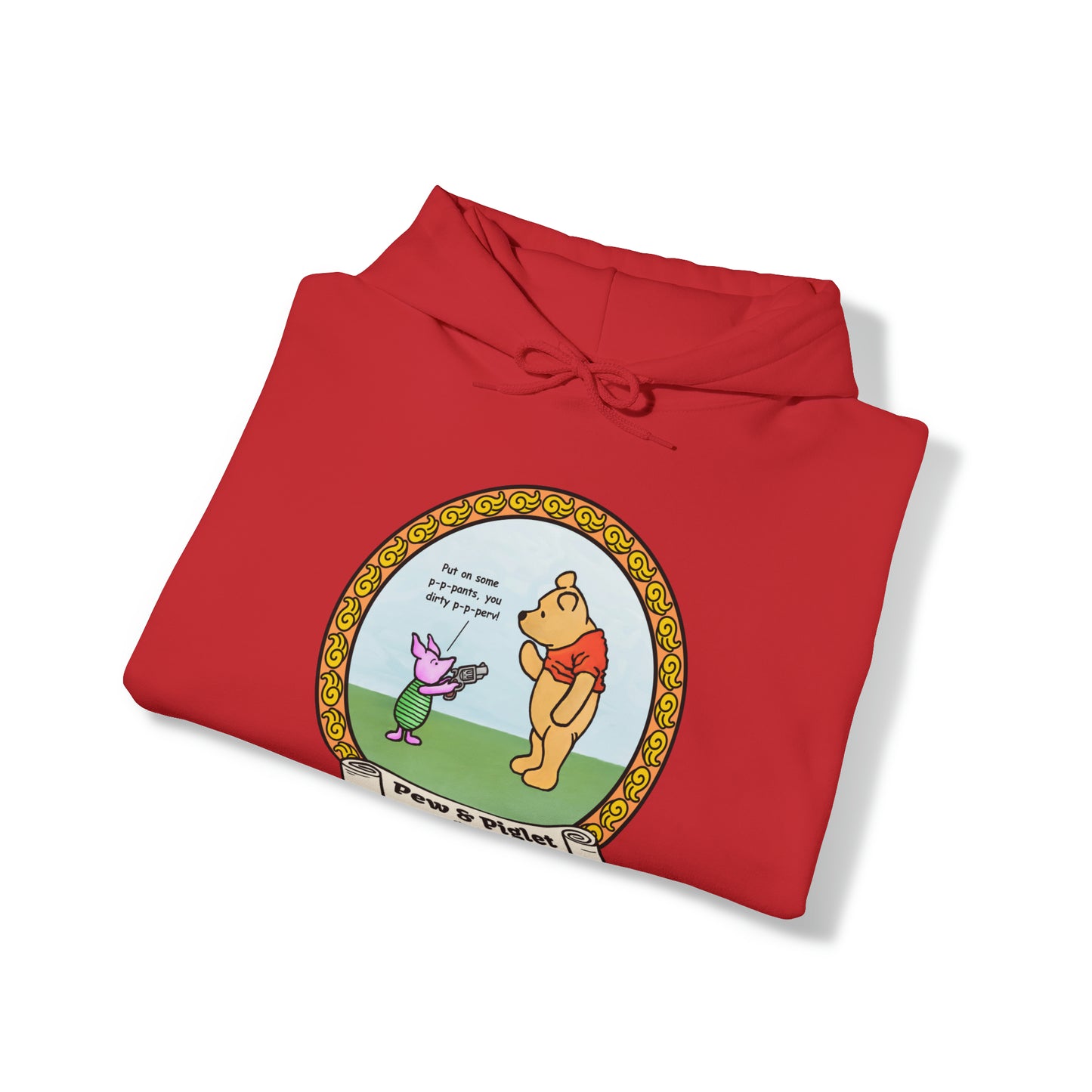 Piglet Gets a Gat! Unisex Heavy Blend™ Hooded Sweatshirt
