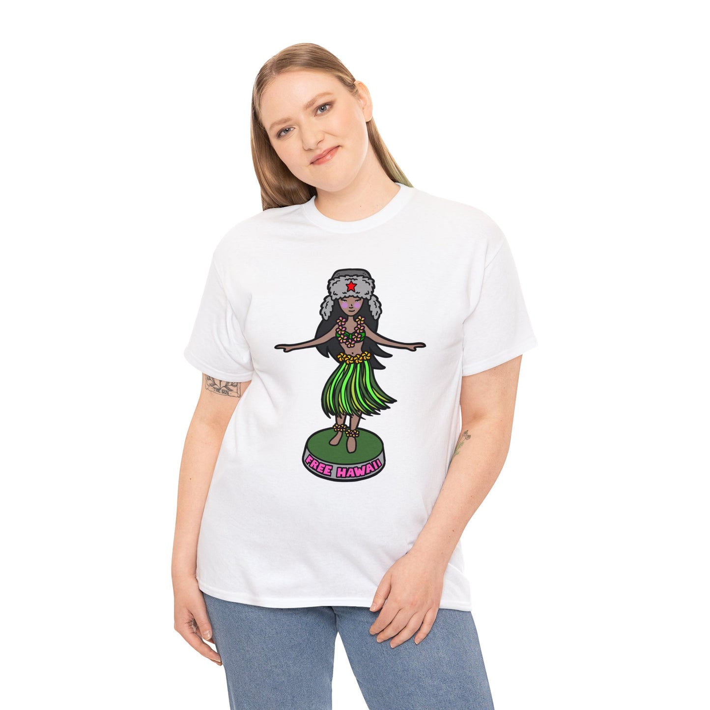 Free Hawaii! Unisex Heavy Cotton Tee