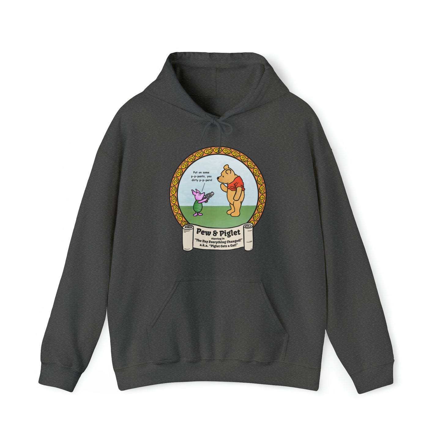 Piglet Gets a Gat! Unisex Heavy Blend™ Hooded Sweatshirt
