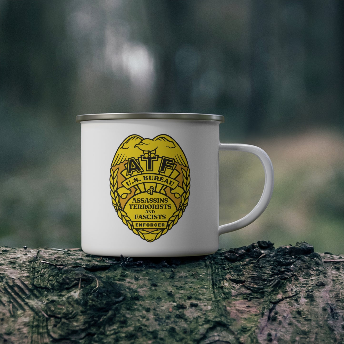 ATF! Enamel Camping Mug