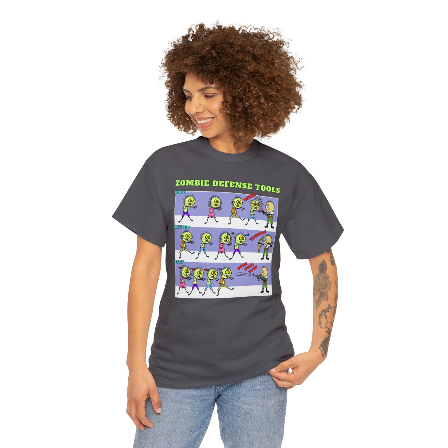 Zombie Defense Tools Unisex Heavy Cotton Tee