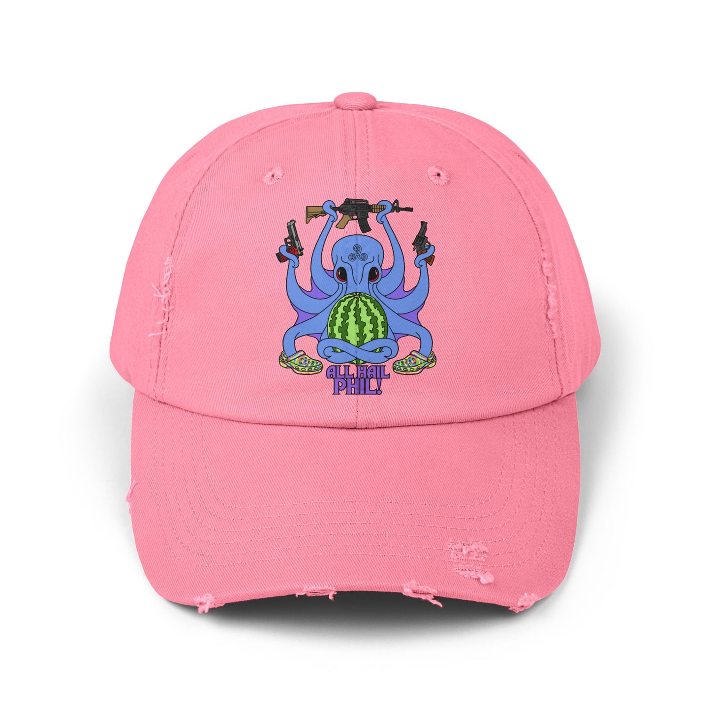 All Hail Phil! Unisex Distressed Cap