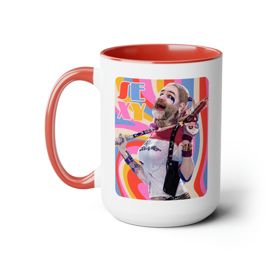 SEXY & Packin' Two-Tone Coffee Mugs, 15oz