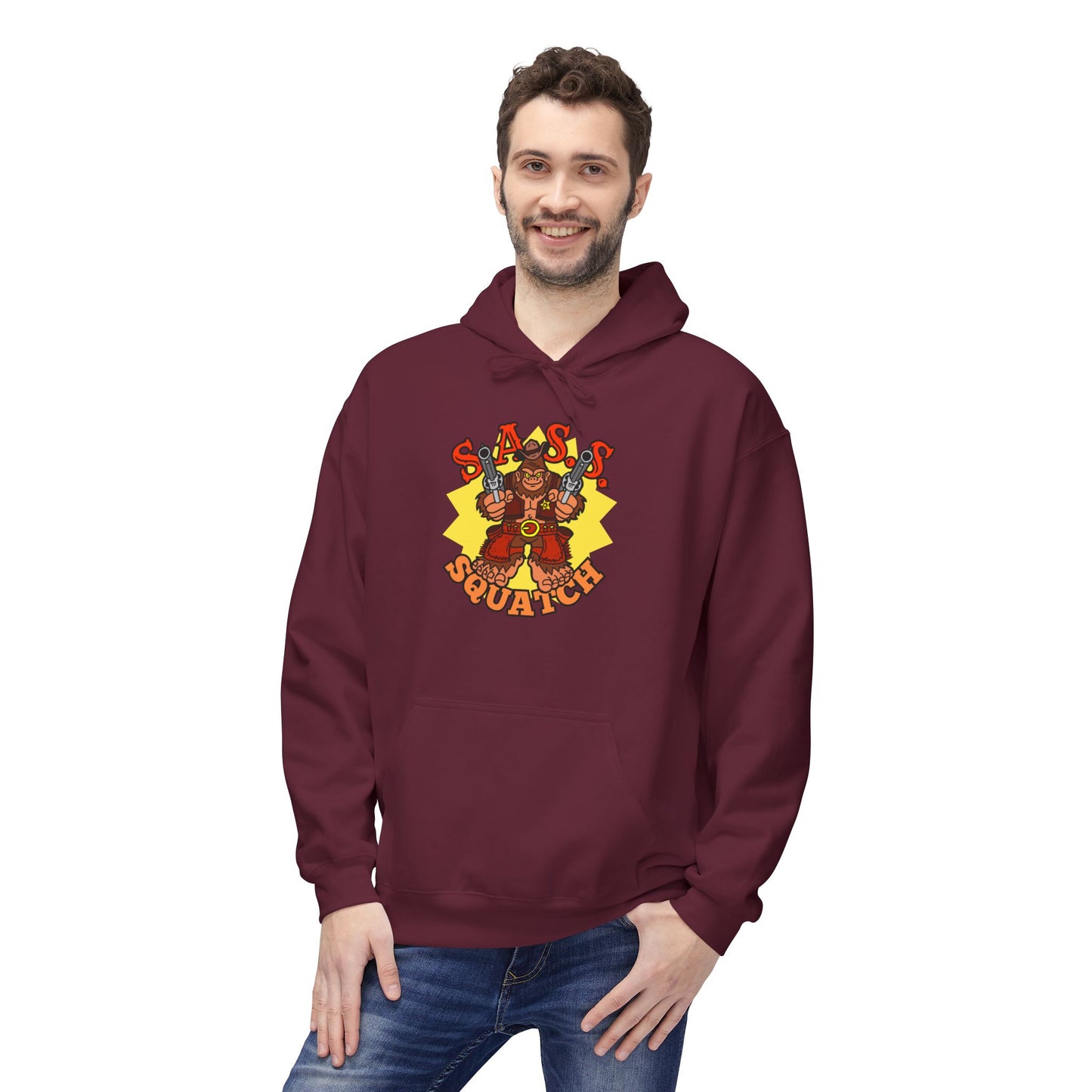 SASS-Squatch! Unisex Midweight Softstyle Fleece Hoodie