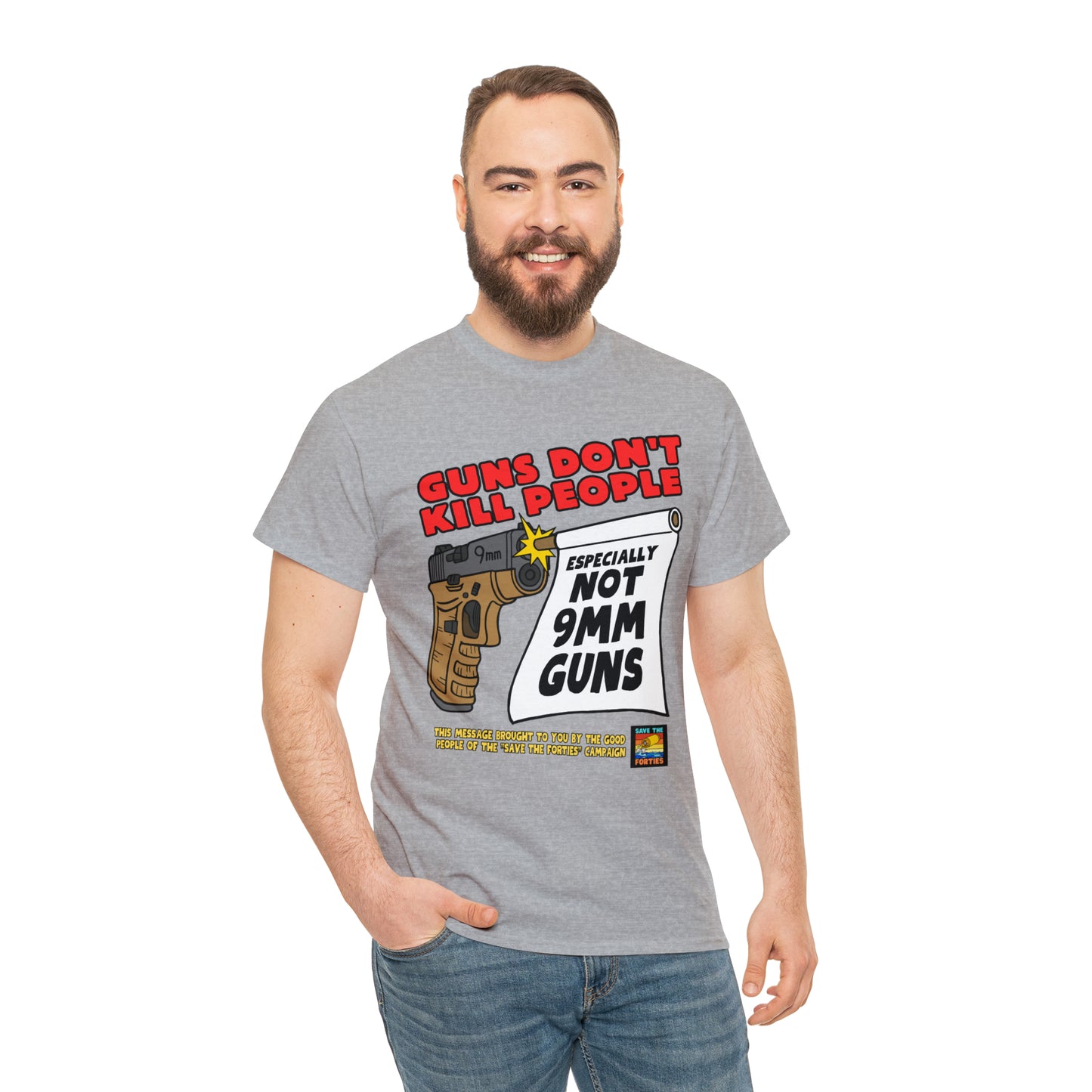 Guns Don't Kill Unisex Heavy Cotton Tee