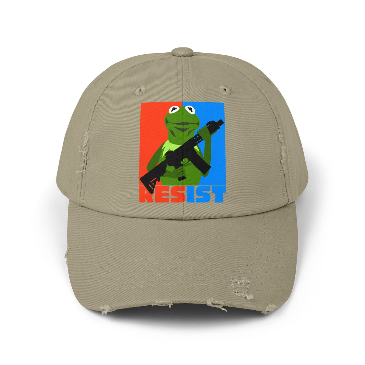 resist! Unisex Distressed Cap