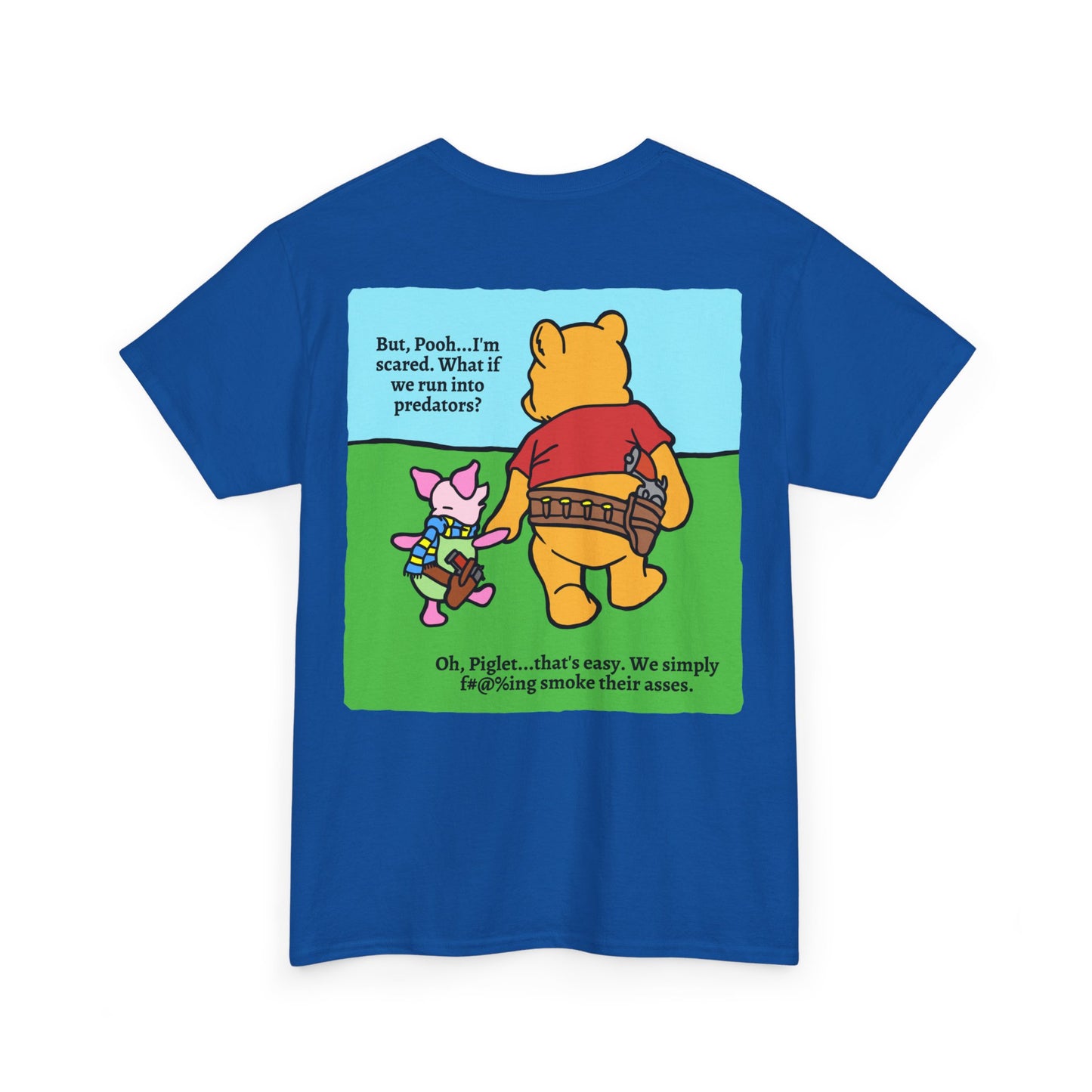 Pew & Piglet! (backside print) Unisex Heavy Cotton Tee