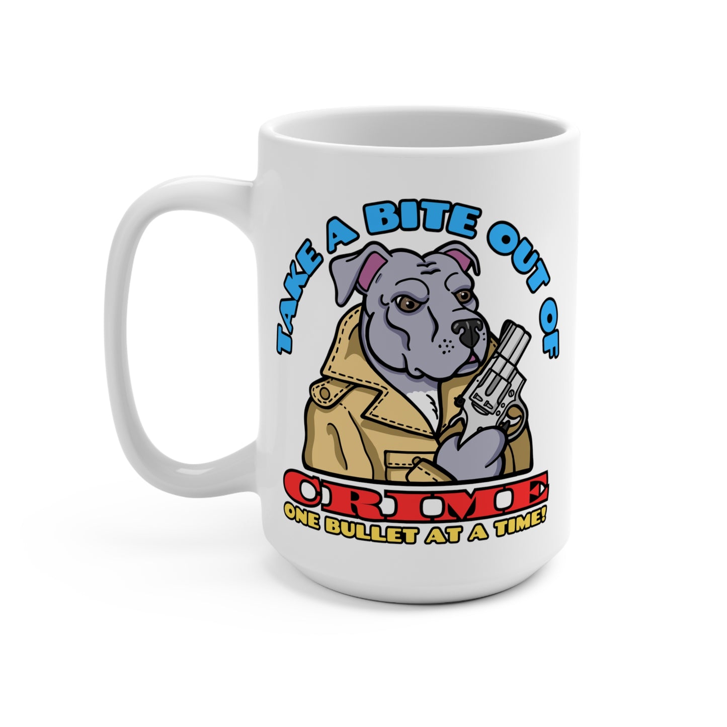 Bite Out of Crime! Mug 15oz