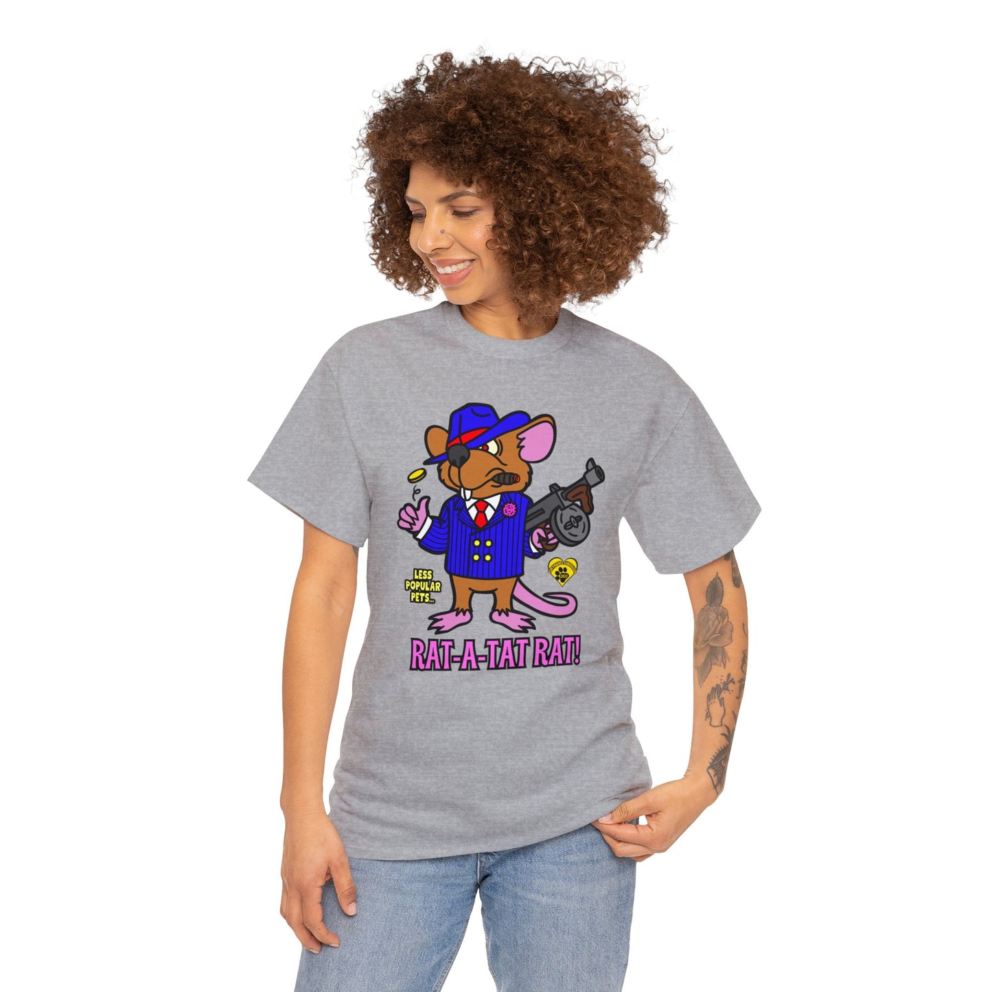 Rat-a-tat Rat! Unisex Heavy Cotton Tee