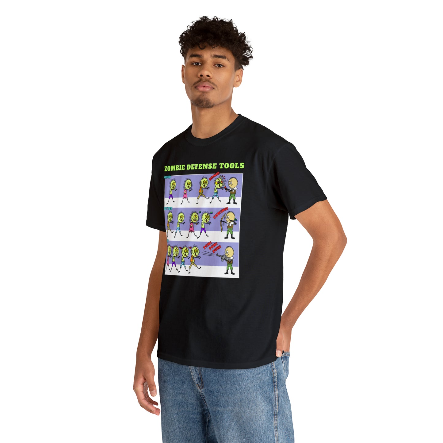 Zombie Defense Tools Unisex Heavy Cotton Tee