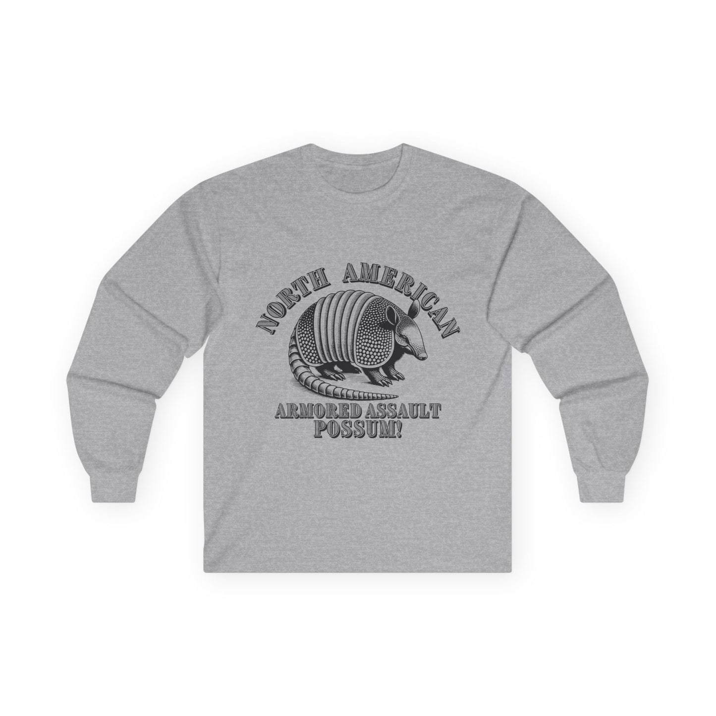 North American Armored Assault Possum! Unisex Ultra Cotton Long Sleeve Tee