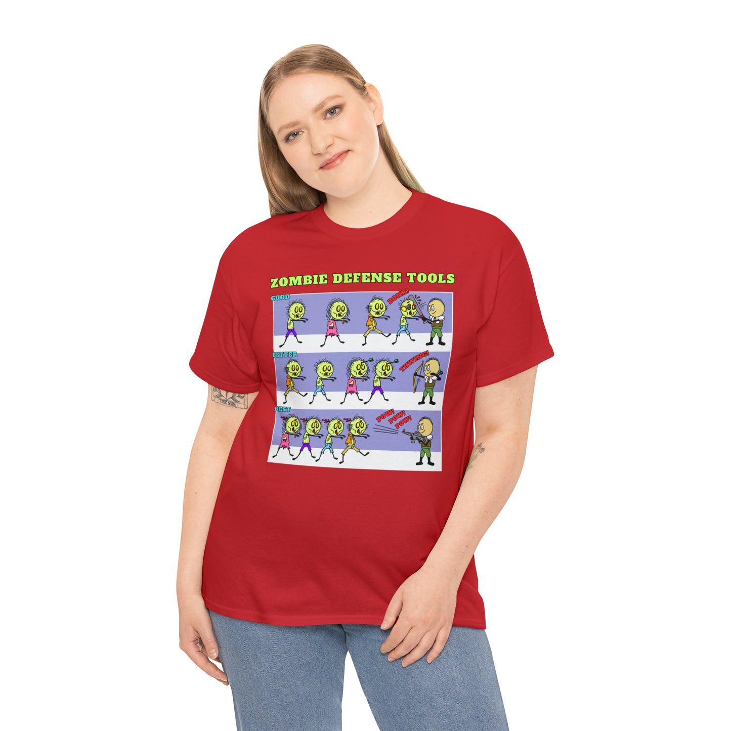 Zombie Defense Tools Unisex Heavy Cotton Tee