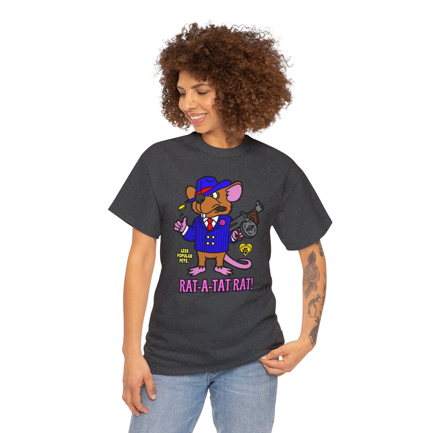 Rat-a-tat Rat! Unisex Heavy Cotton Tee