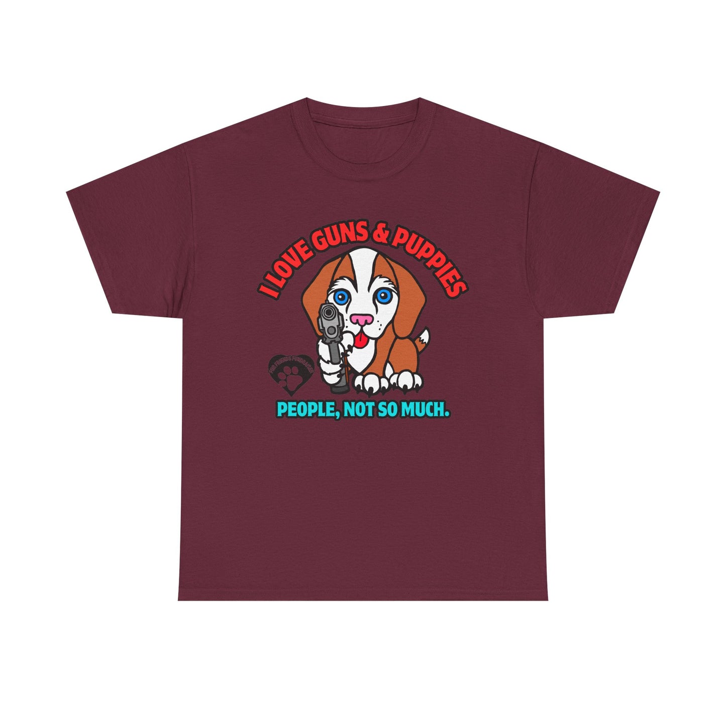 I LOVE Puppies! Unisex Heavy Cotton Tee