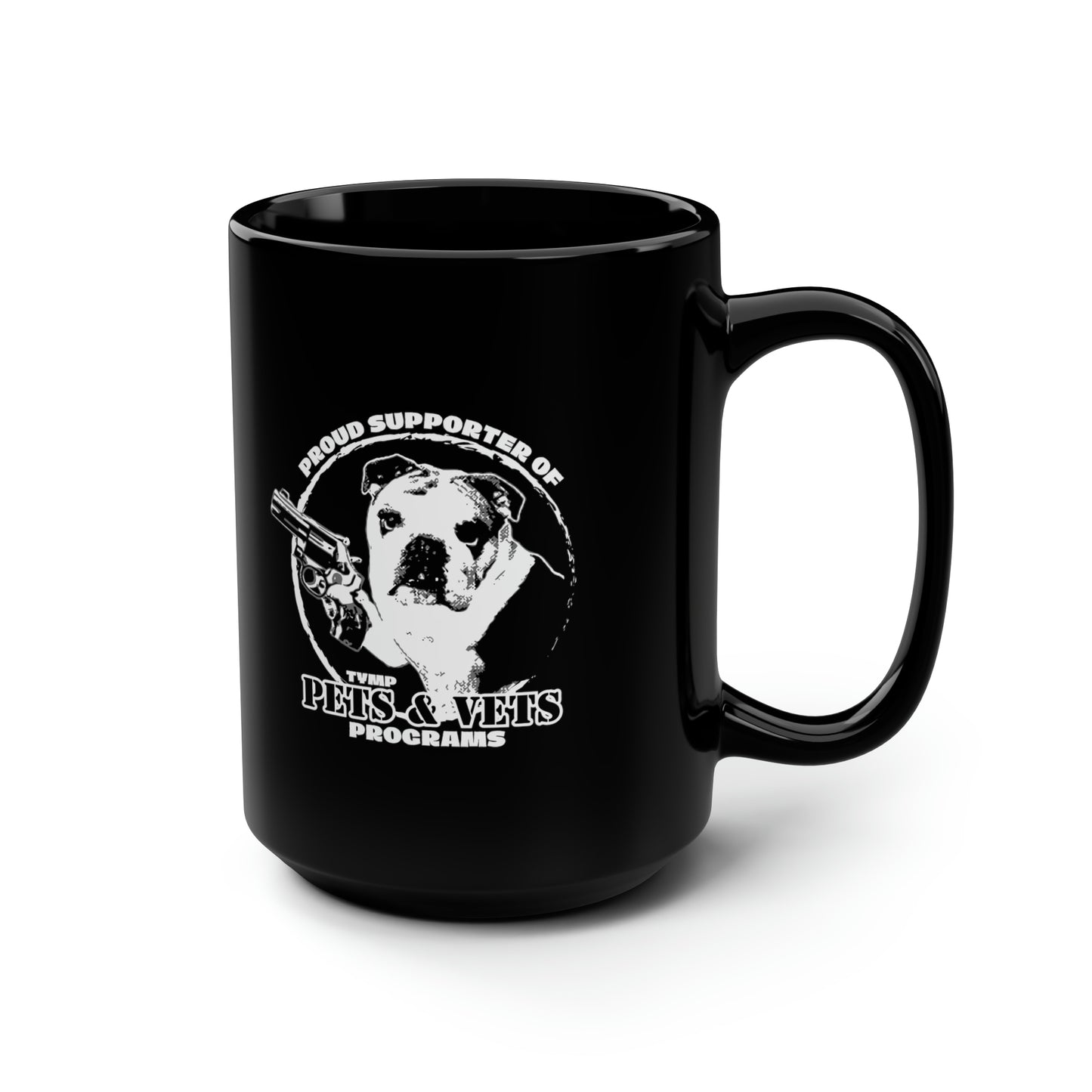 P&V Supporter Black Mug, 15oz
