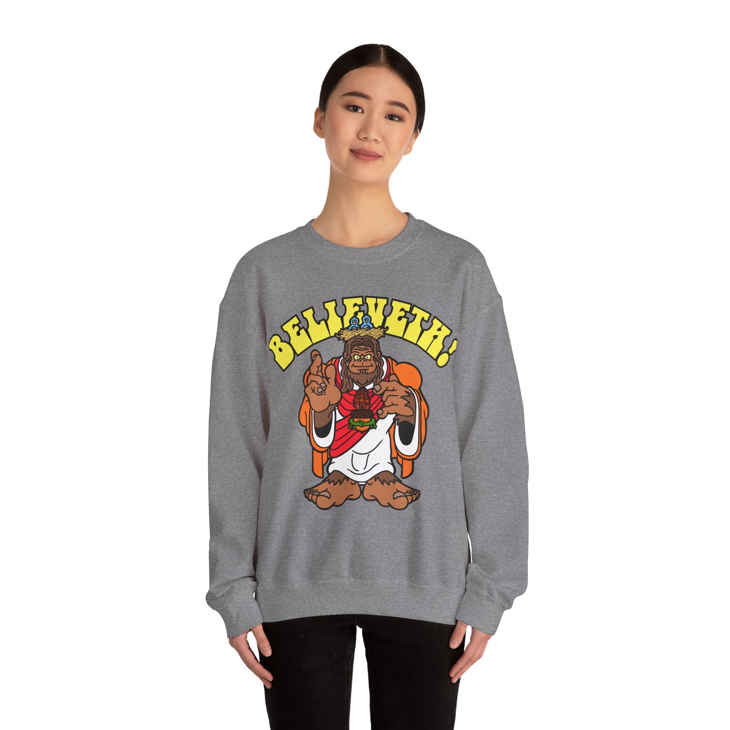 Believeth! Unisex Heavy Blend™ Crewneck Sweatshirt