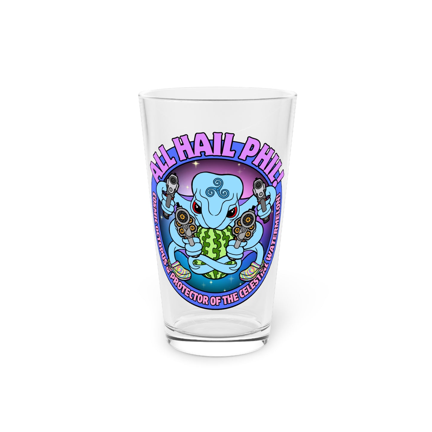 Cosmic Octopus Pint Glass, 16oz
