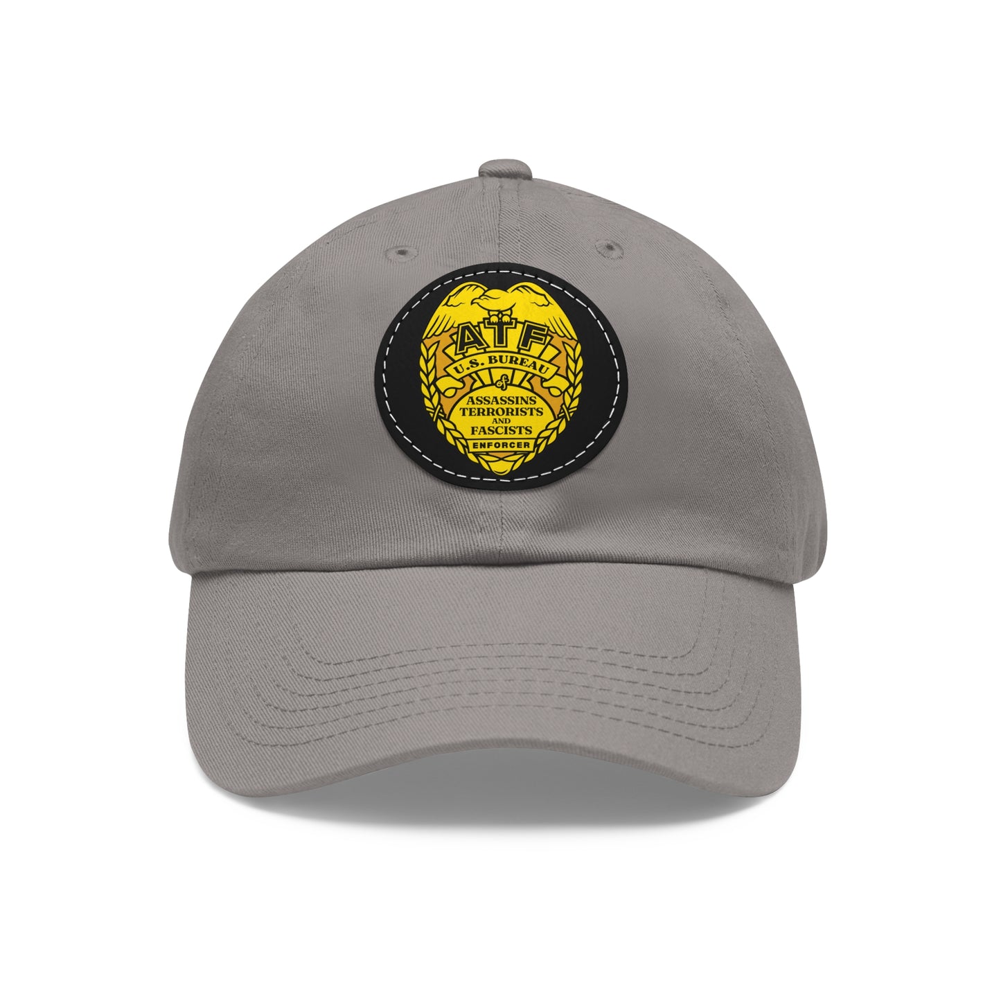 ATF! Dad Hat with Leather Patch (Round)