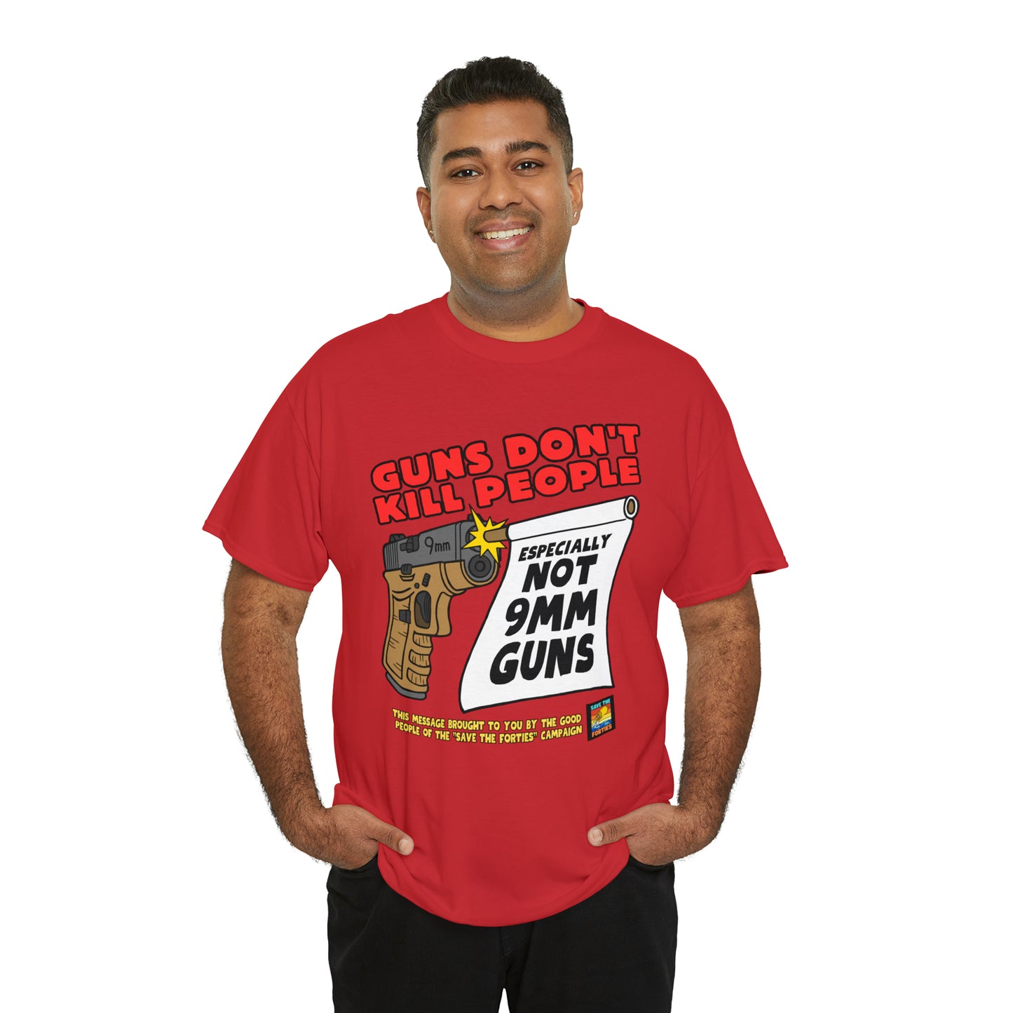 Guns Don't Kill Unisex Heavy Cotton Tee