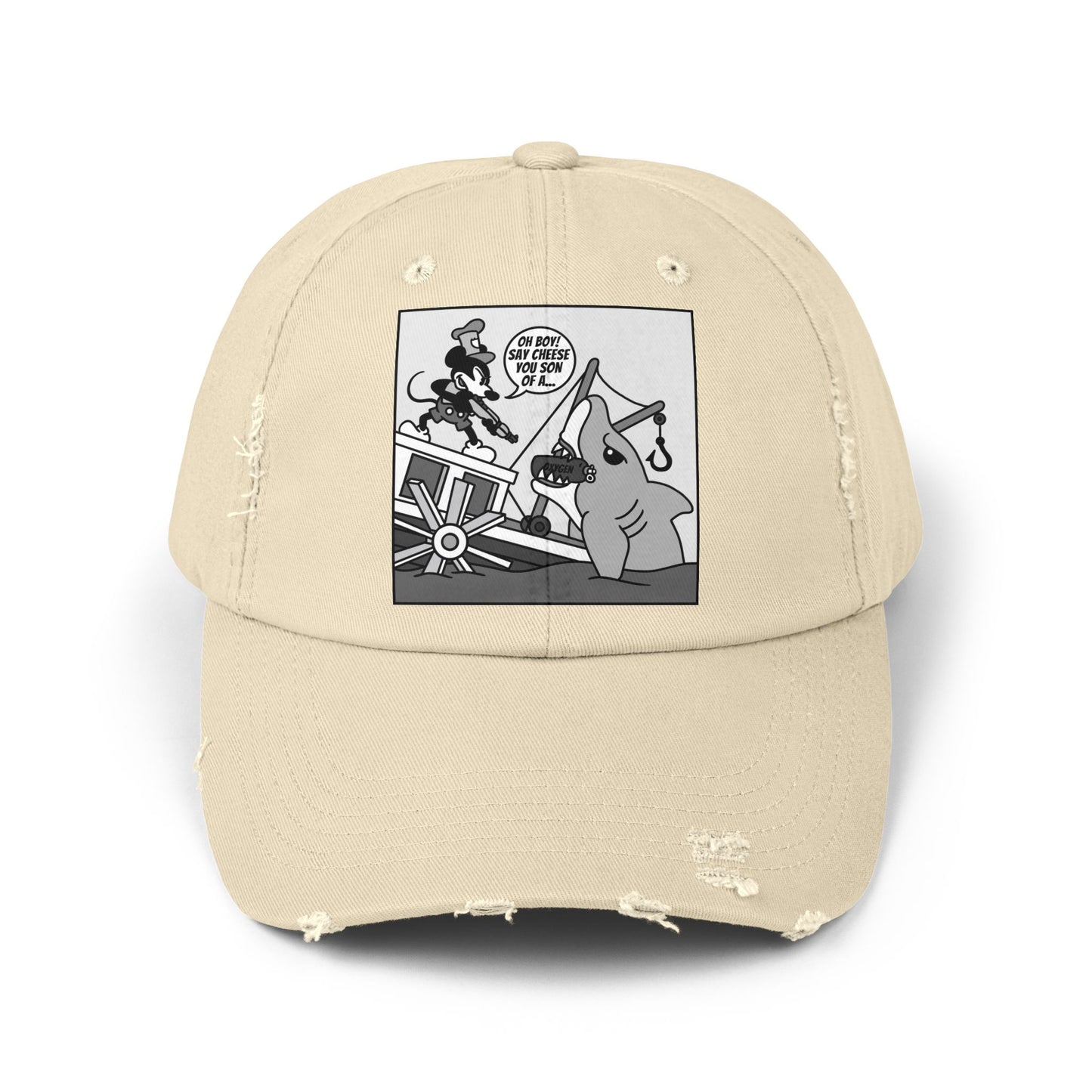 Willie vs. Bruce! Unisex Distressed Cap