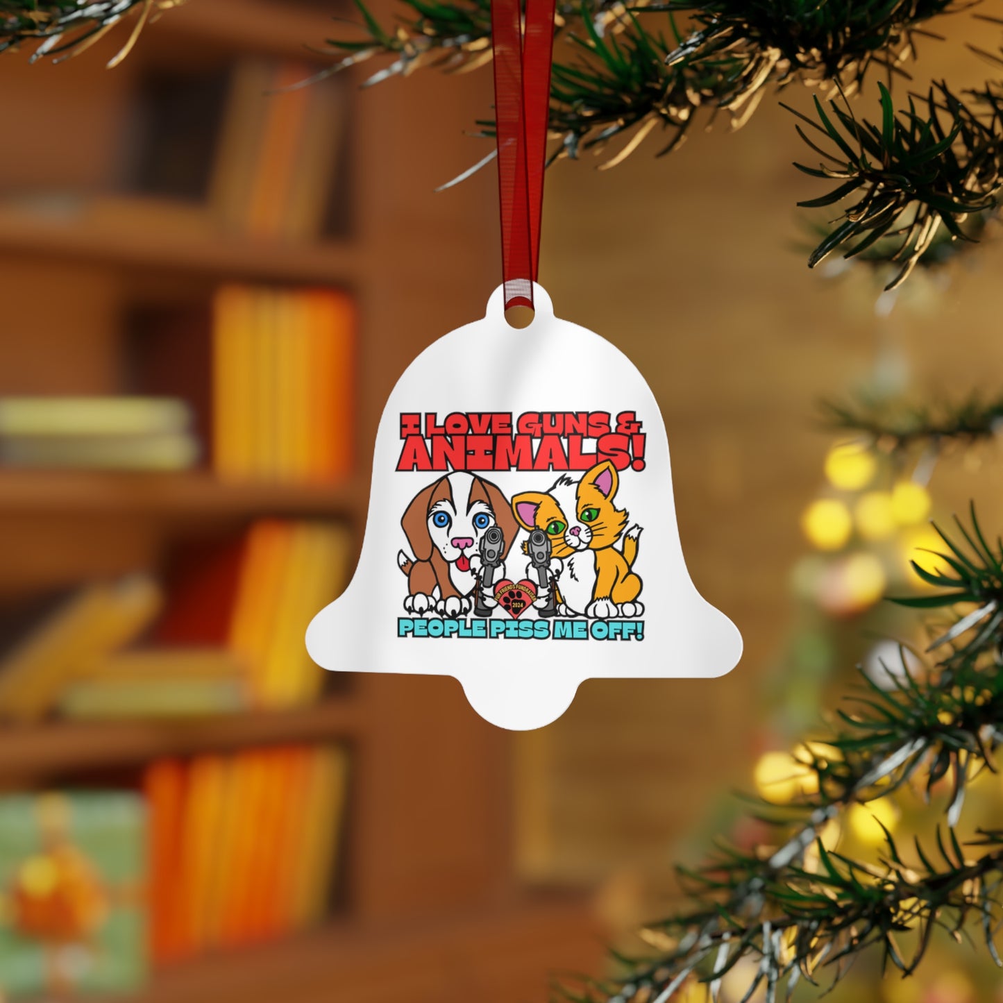 People Piss Me Off! (FFF) Metal Ornaments