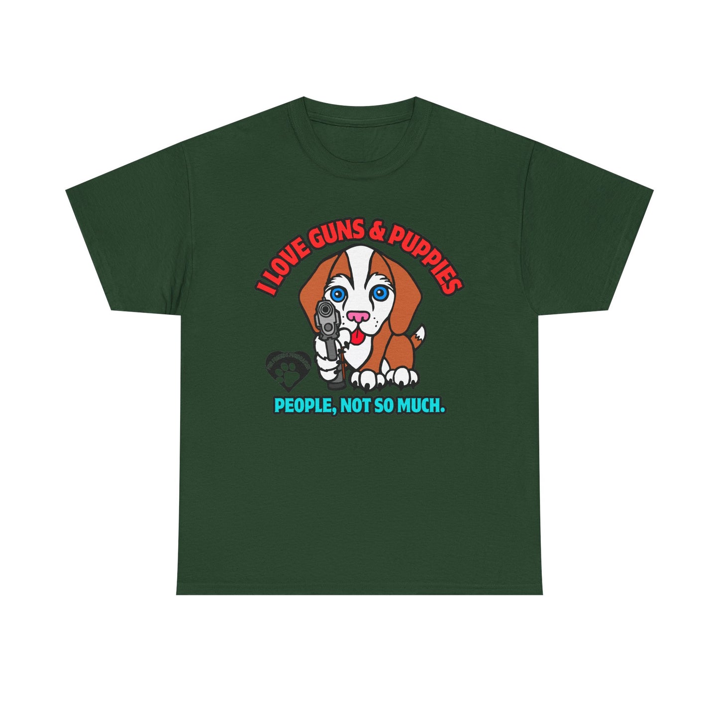 I LOVE Puppies! Unisex Heavy Cotton Tee