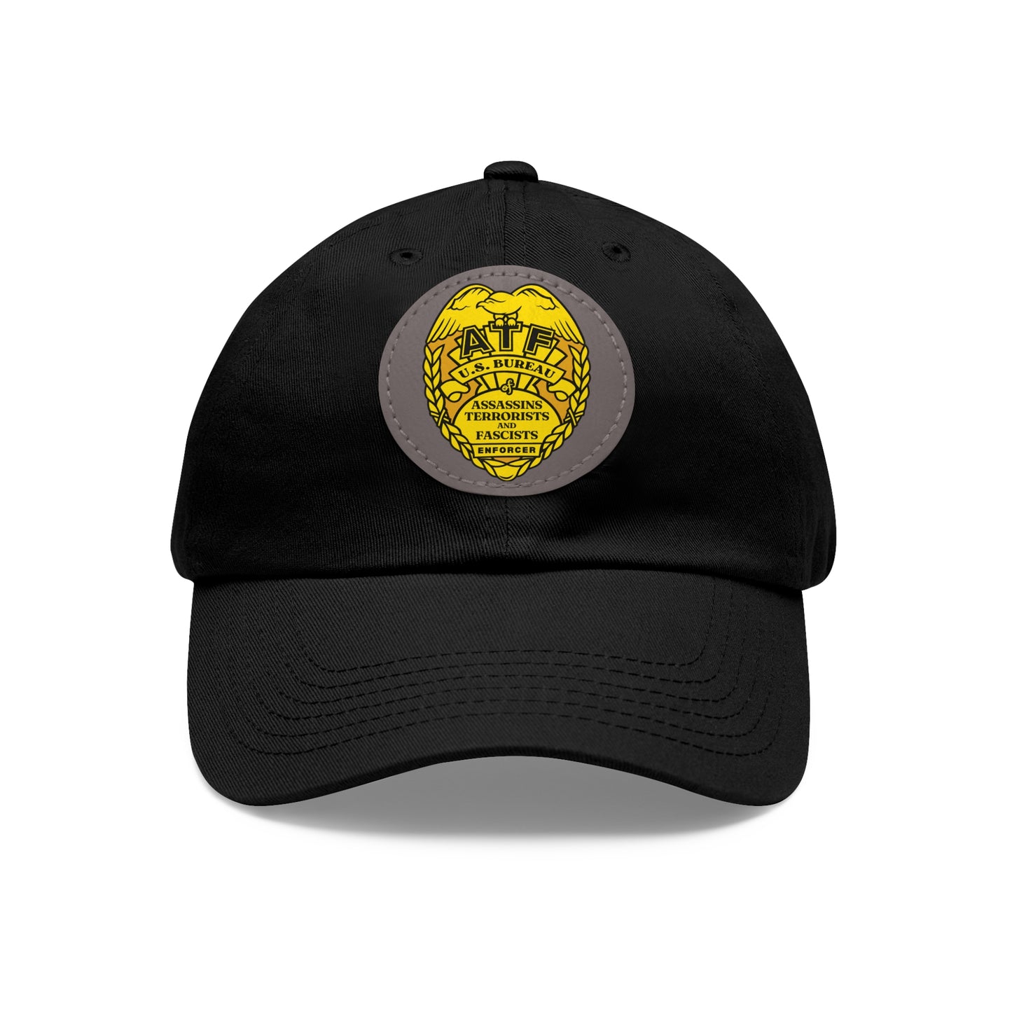 ATF! Dad Hat with Leather Patch (Round)