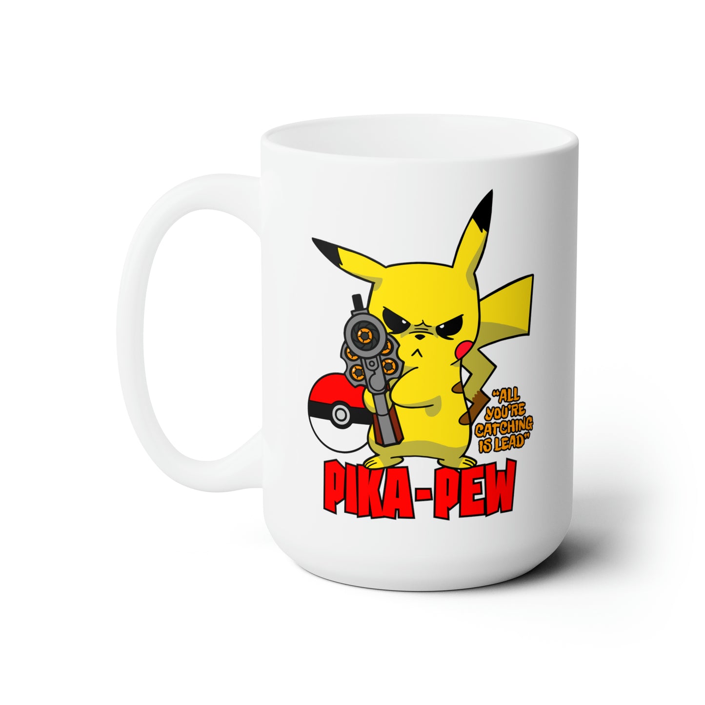 PIKA-PEW Ceramic Mug 15oz