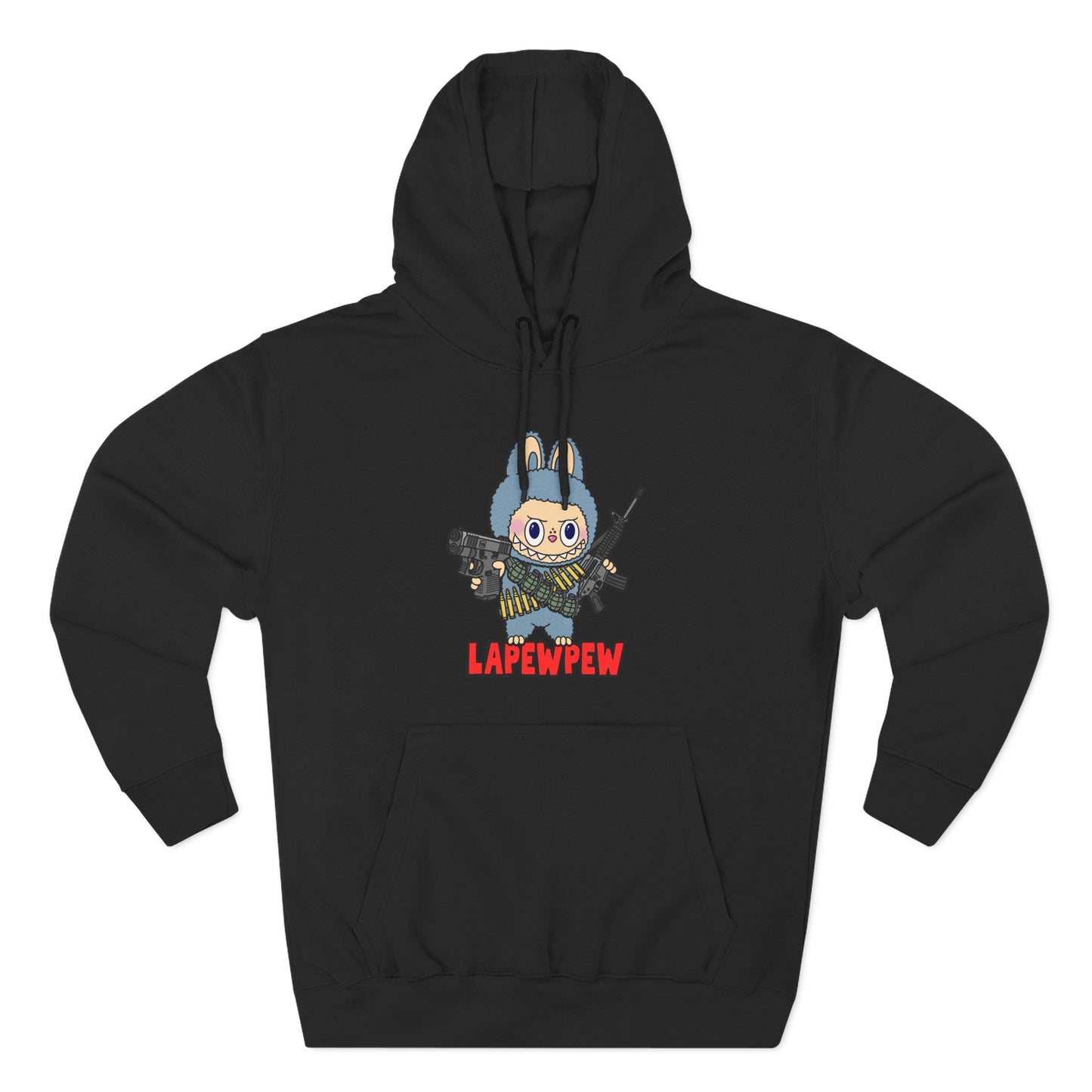 Lapewpew! Three-Panel Fleece Hoodie
