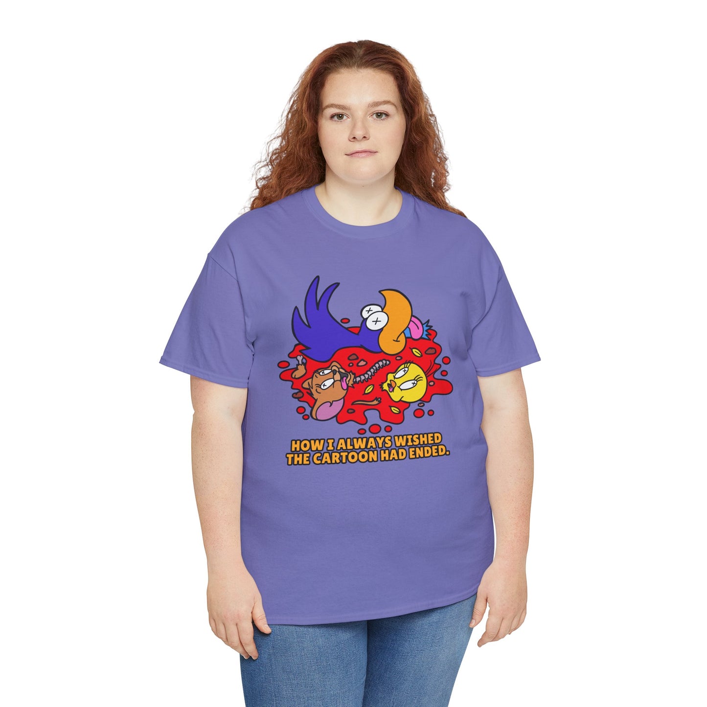 How I Always Wished The Cartoon Had Ended! Unisex Heavy Cotton Tee