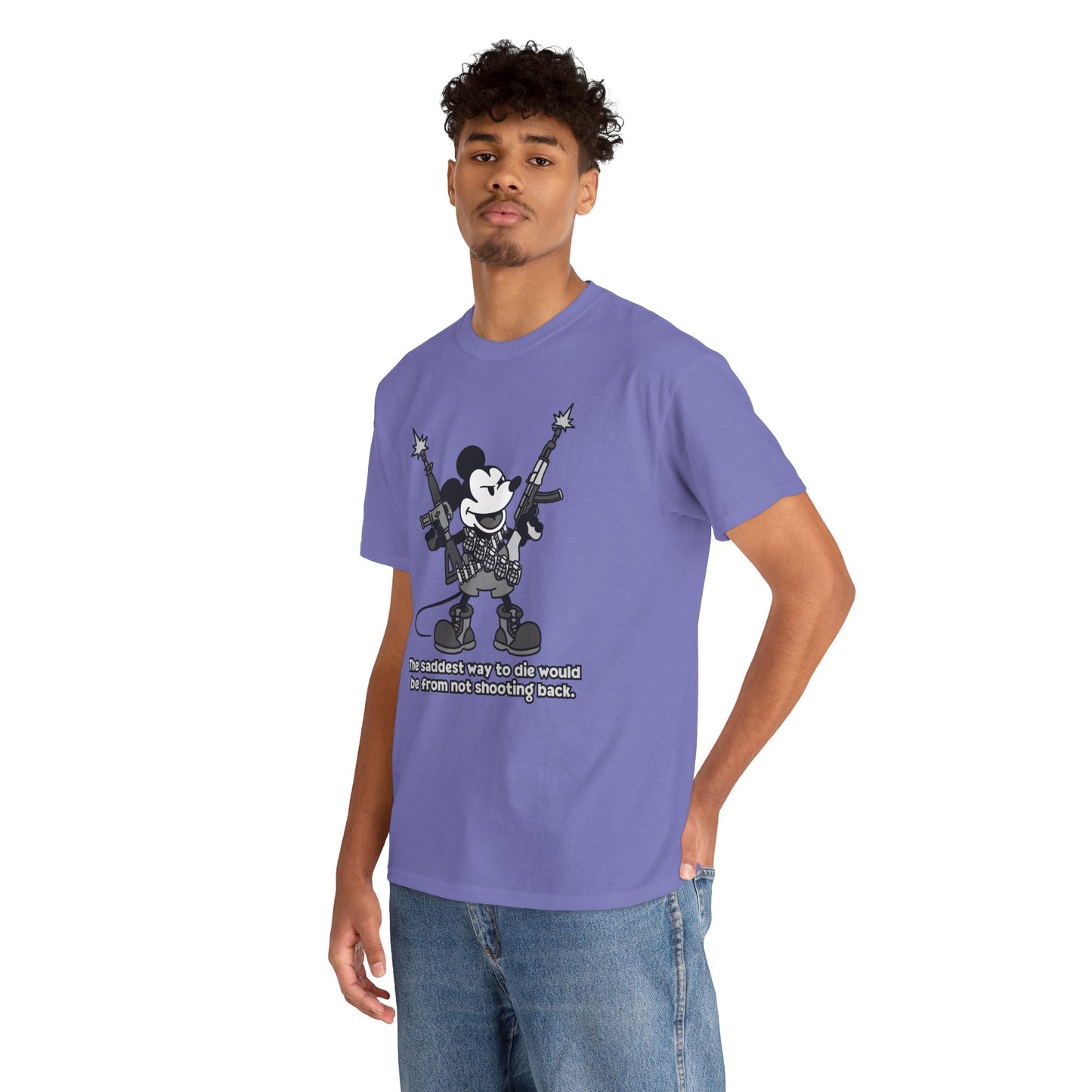 Mickey's The Saddest Way to Die! Unisex heavy Cotton tee