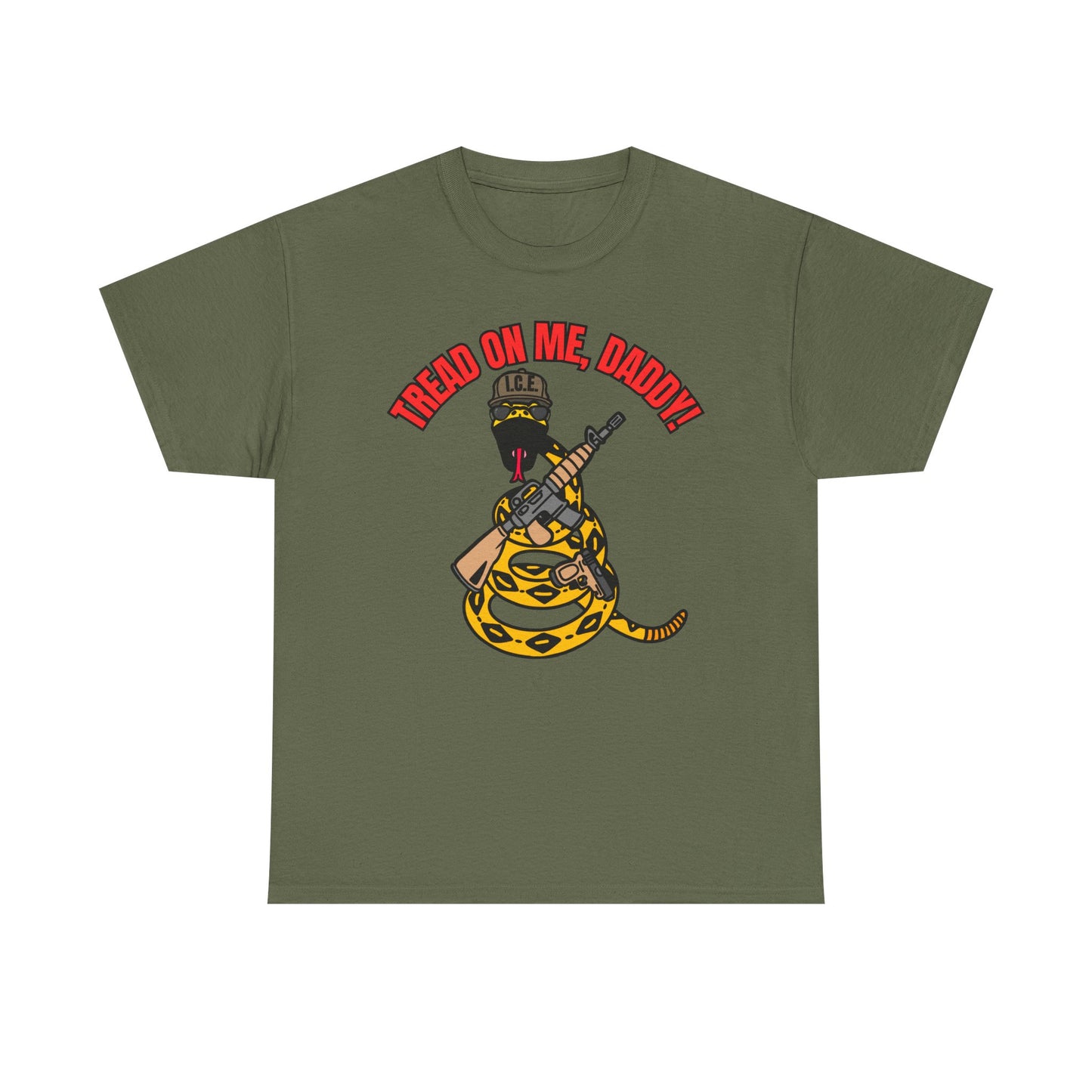 Tread On Me, Daddy! (ICE) Unisex Heavy Cotton Tee