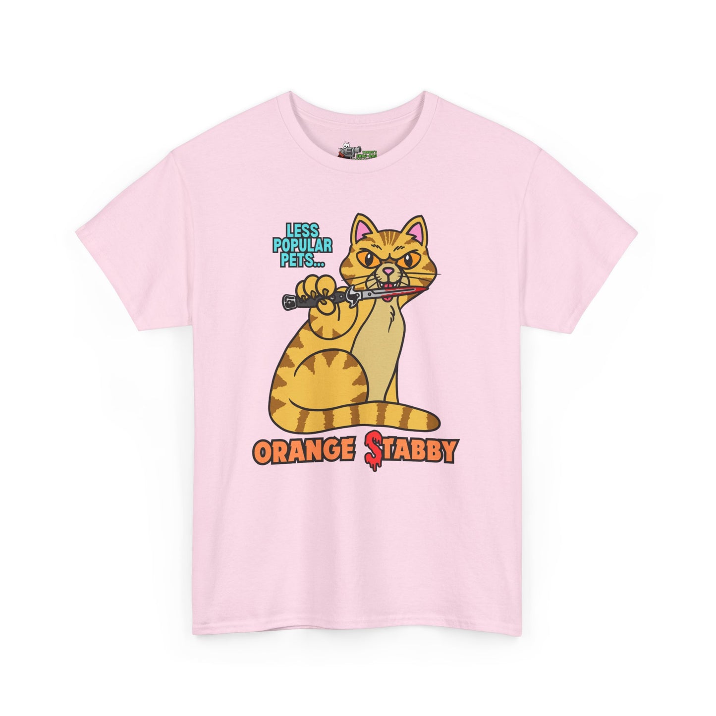 Stabby Cat! Unisex Heavy Cotton Tee