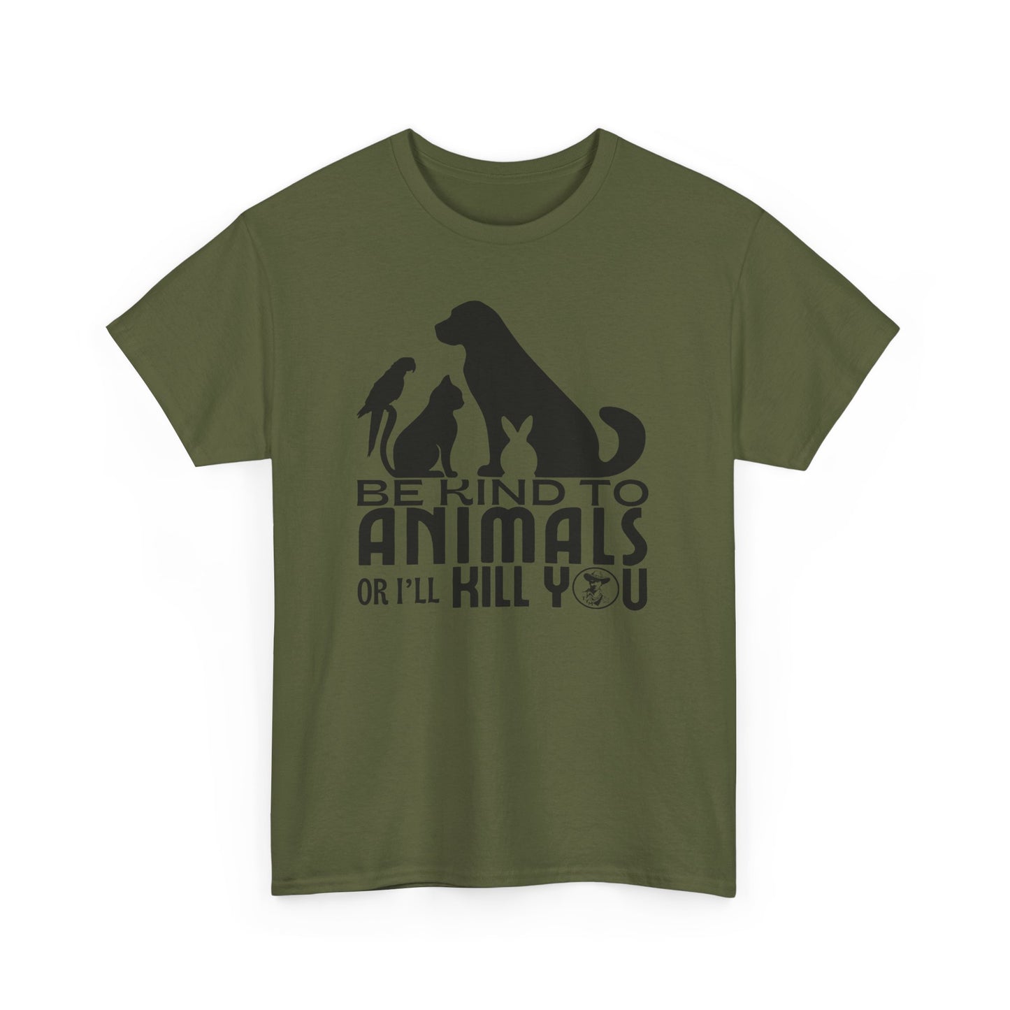 Be Kind to Animals! Unisex Heavy Cotton Tee