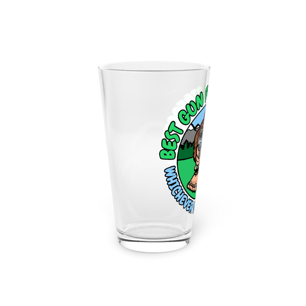 Best Gun for Bigfoot? Pint Glass, 16oz