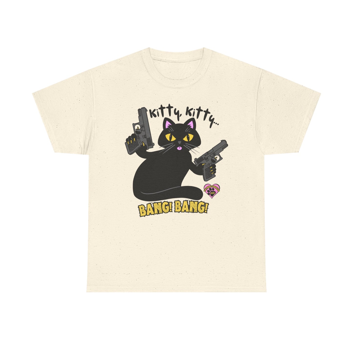 (FFF) Kitty, Kitty Bang, Bang! Unisex Heavy Cotton Tee