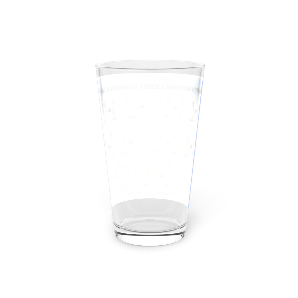 Caliber Conversion Pint Glass, 16oz