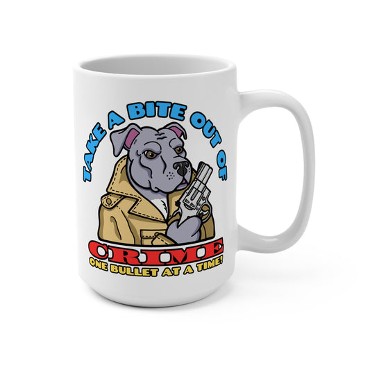 Bite Out of Crime! Mug 15oz