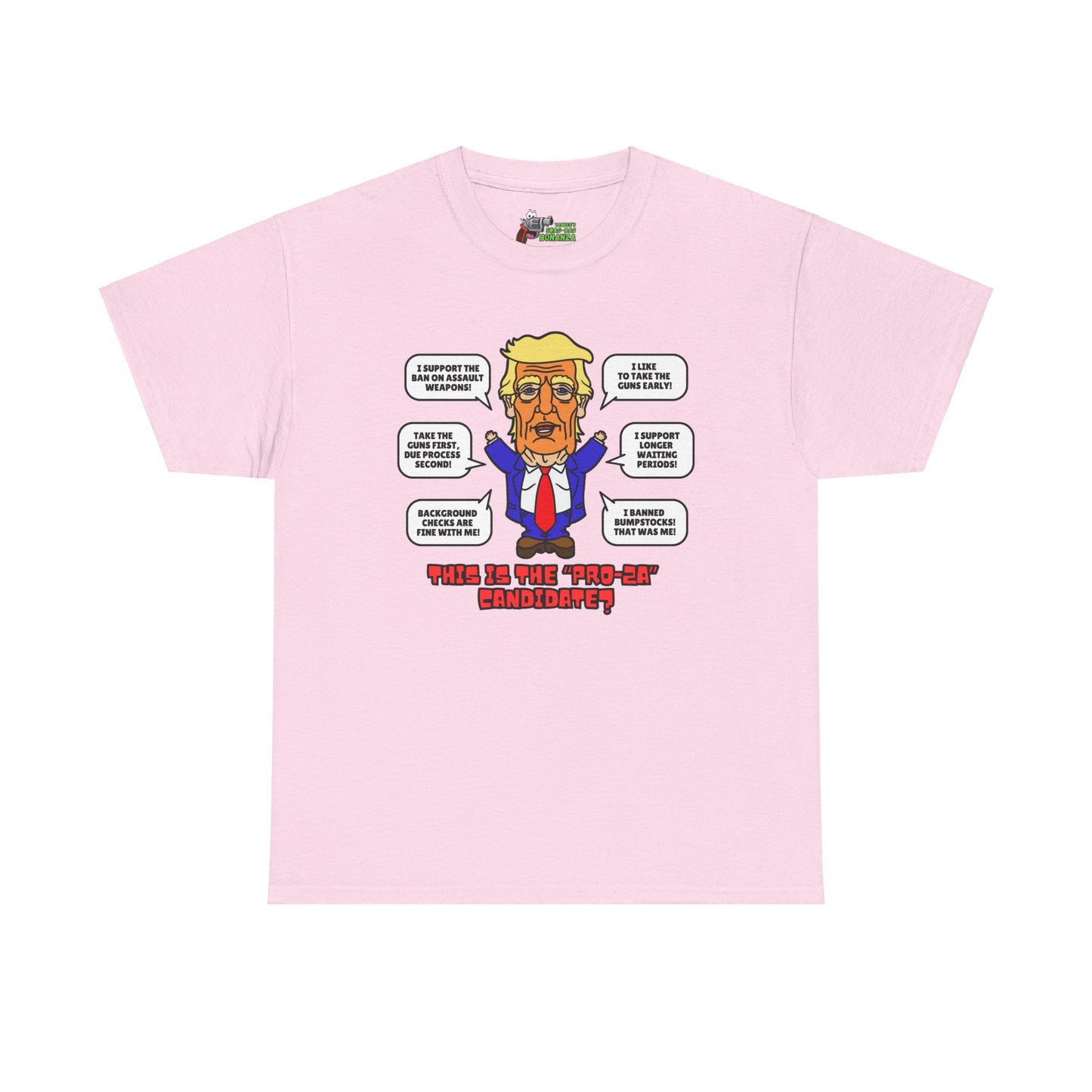 Trump on Guns! Unisex Heavy Cotton Tee