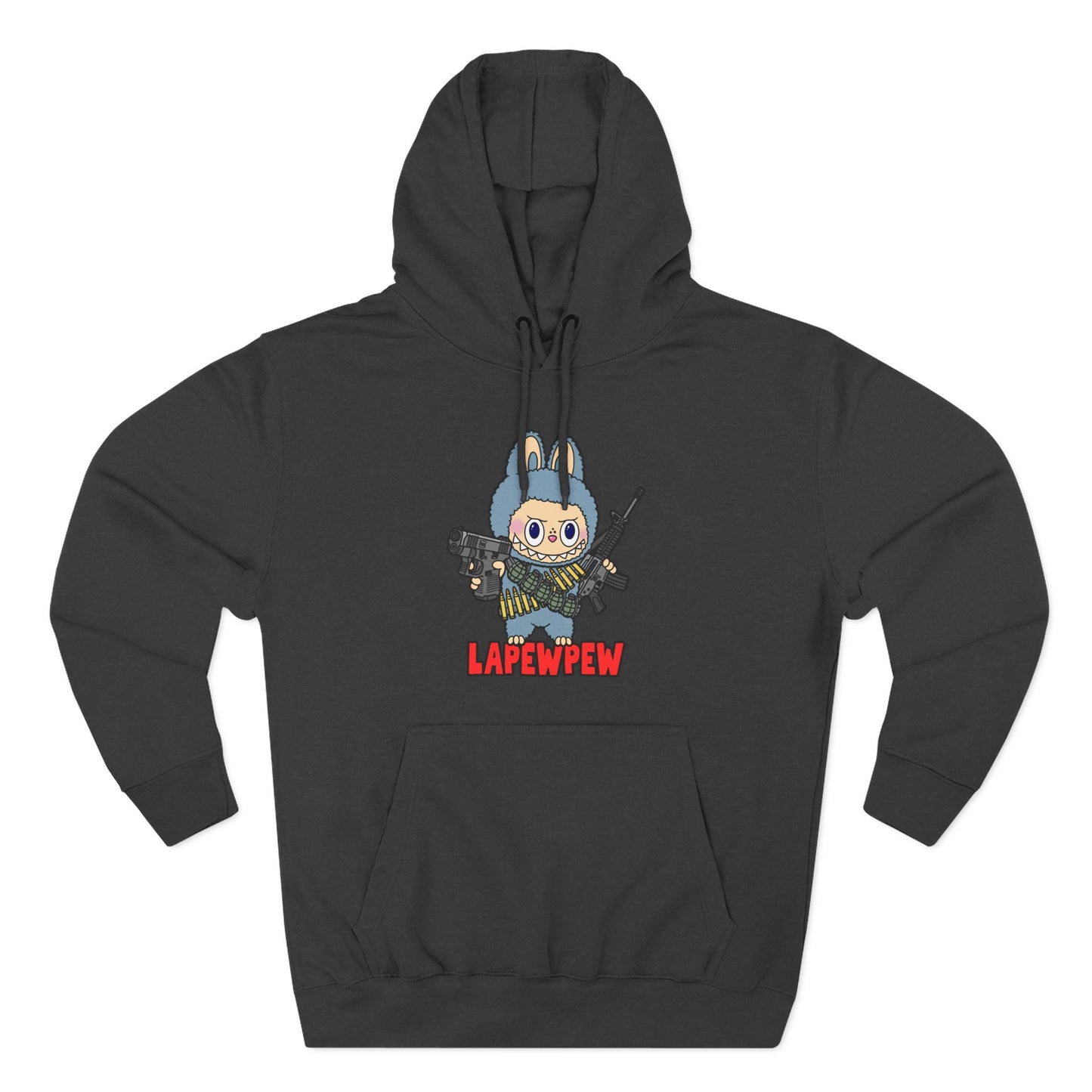 Lapewpew! Three-Panel Fleece Hoodie