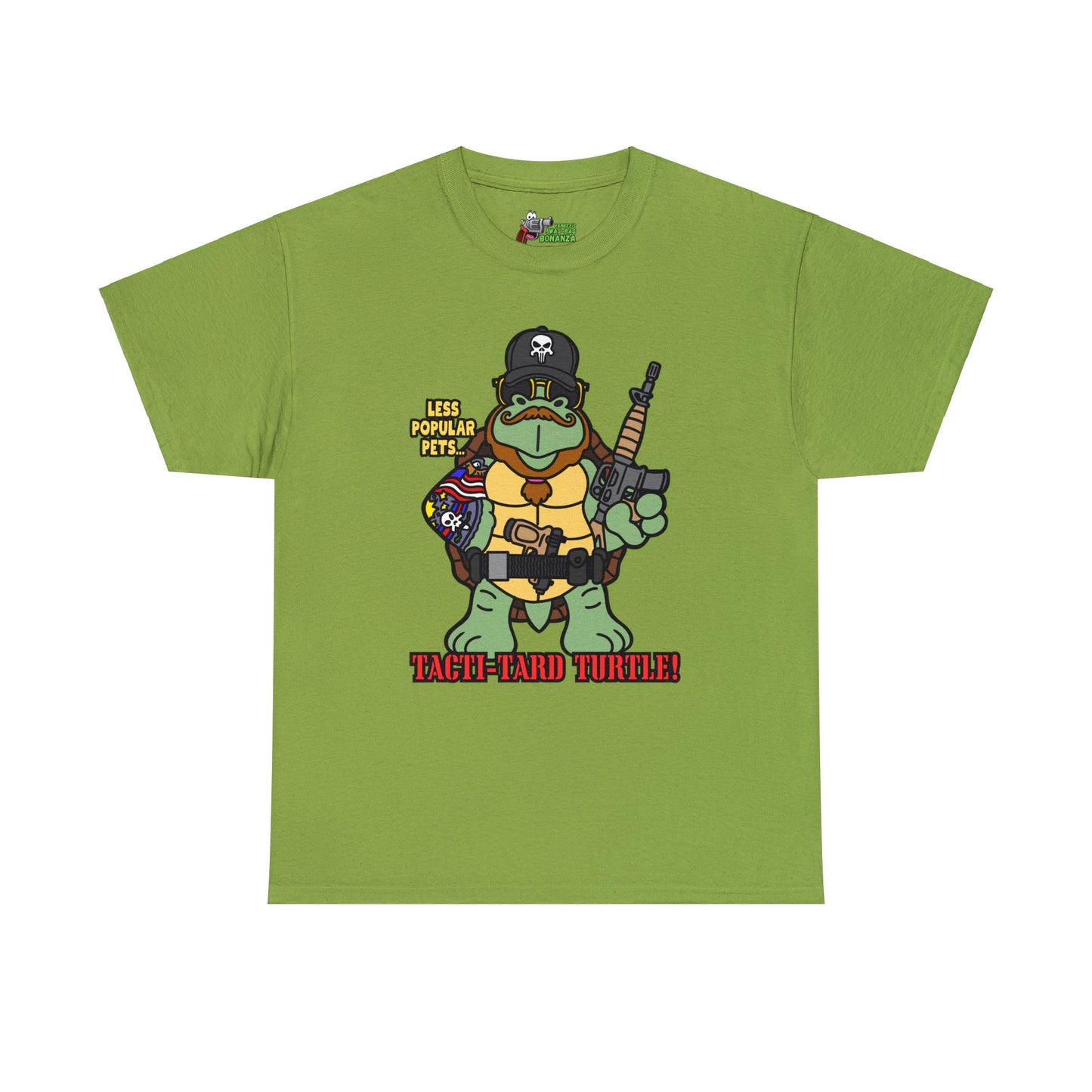 Tacti-Tard Turtle! Unisex Heavy Cotton Tee