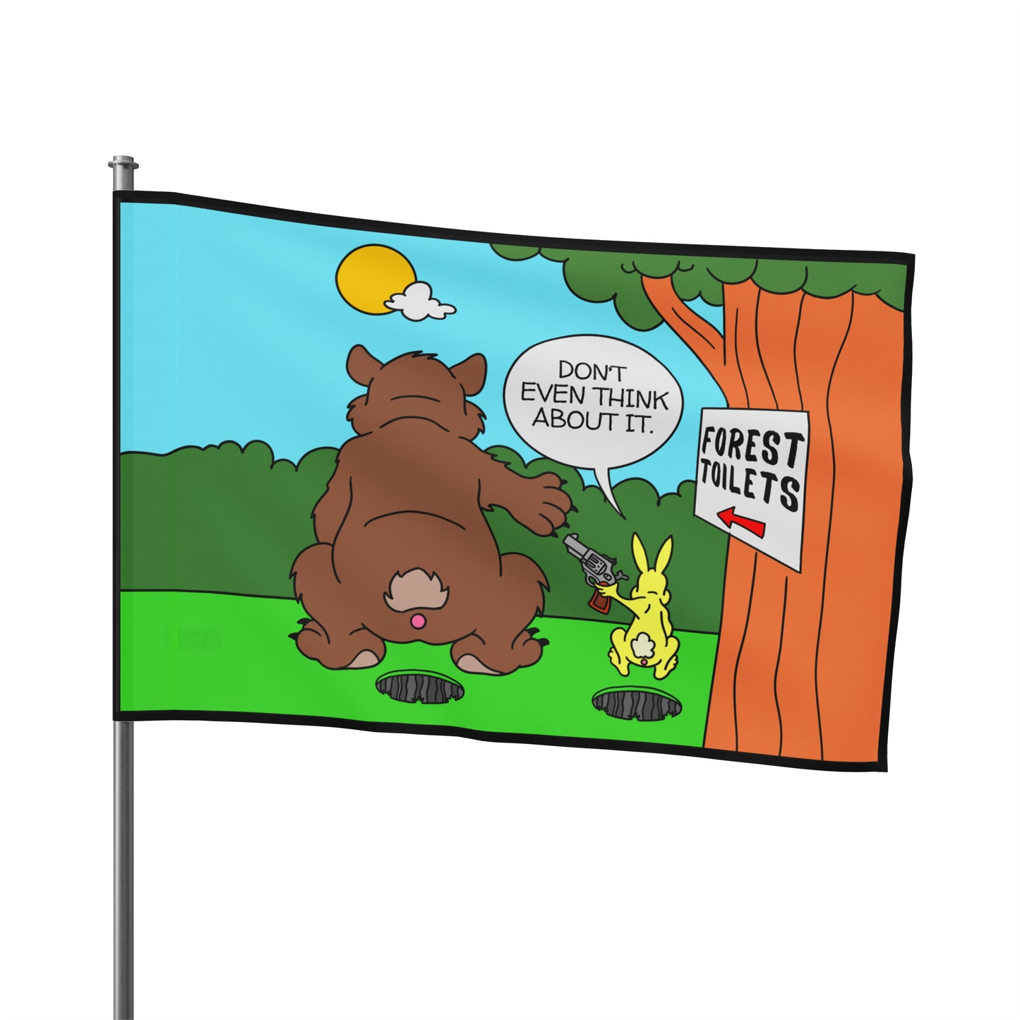 Bear & Rabbit Business! Flag