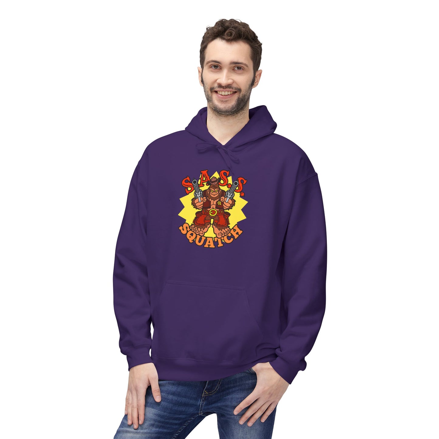 SASS-Squatch! Unisex Midweight Softstyle Fleece Hoodie