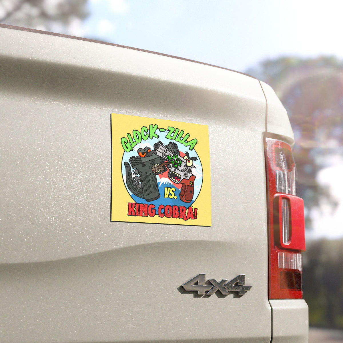 Glock-Zilla vs. King Cobra! Car Magnets