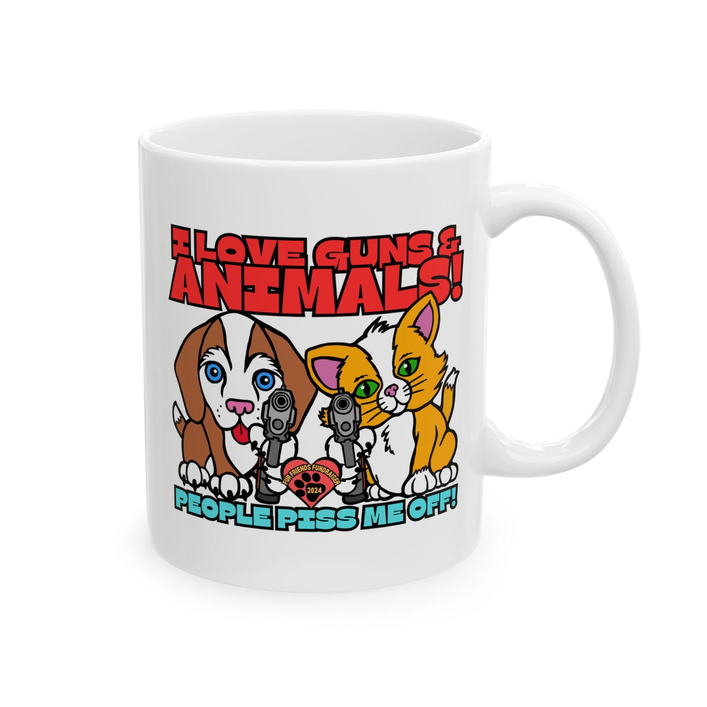 People Piss Me Off! (FFF) Ceramic Mug, (11oz, 15oz)