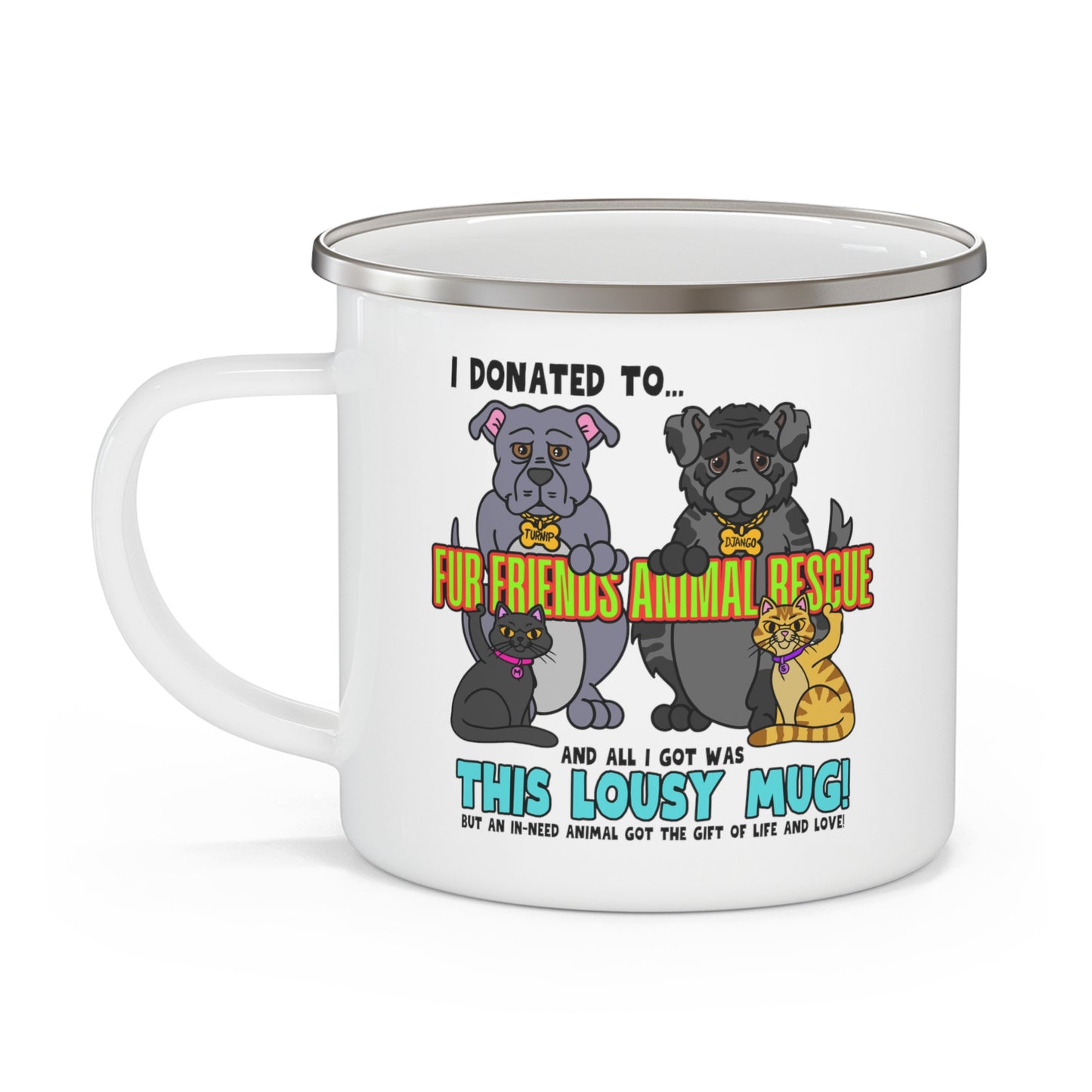 Fur Friends Donation (+1 GCG Entry) Enamel Camping Mug