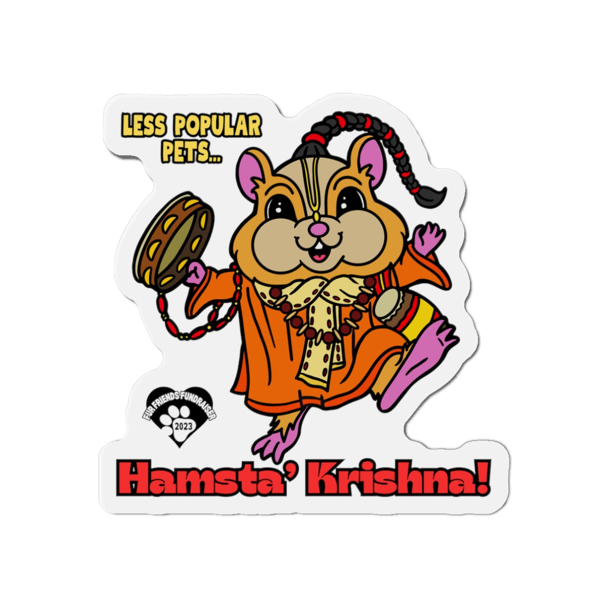 Hamsta' Krishna! Die-Cut Magnets