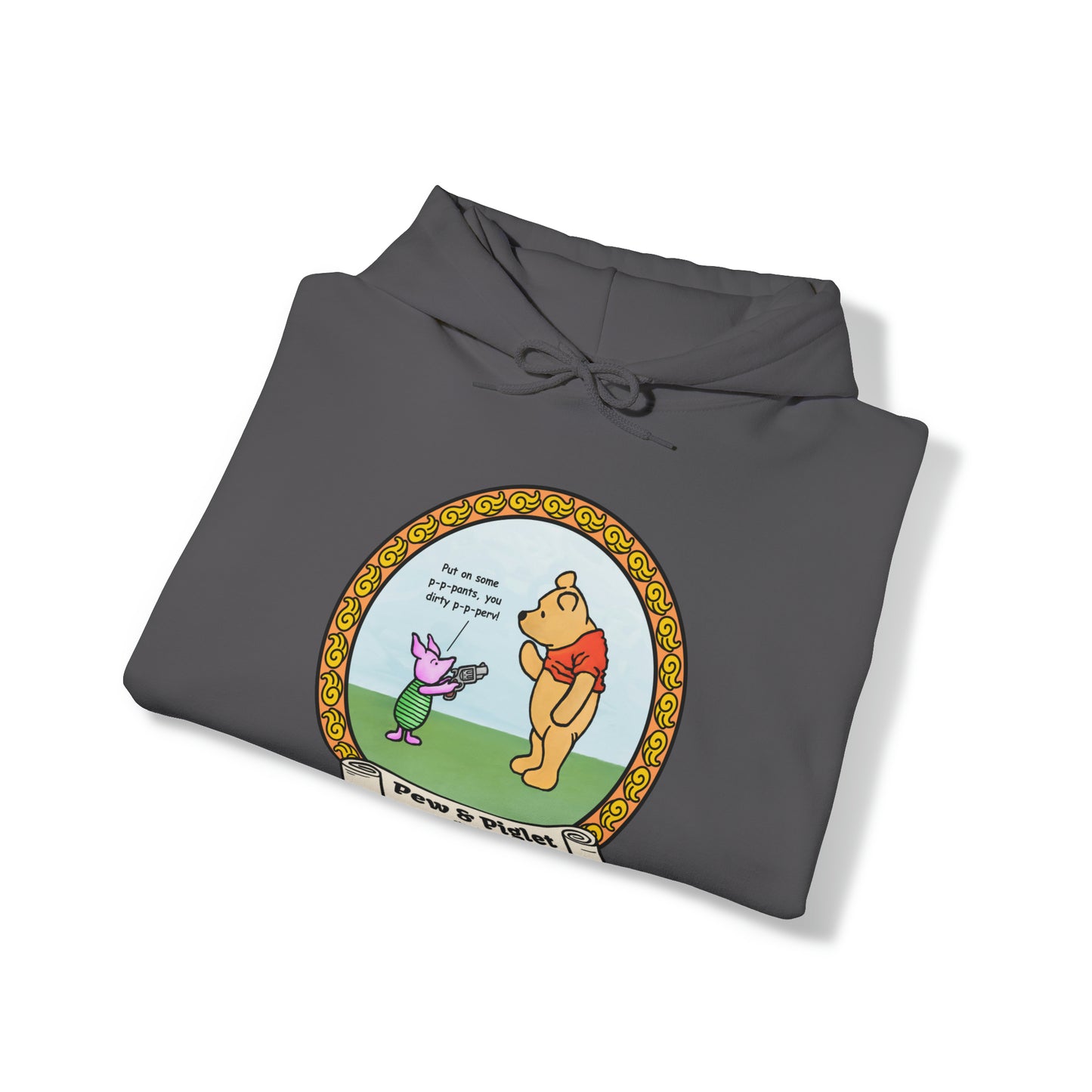 Piglet Gets a Gat! Unisex Heavy Blend™ Hooded Sweatshirt
