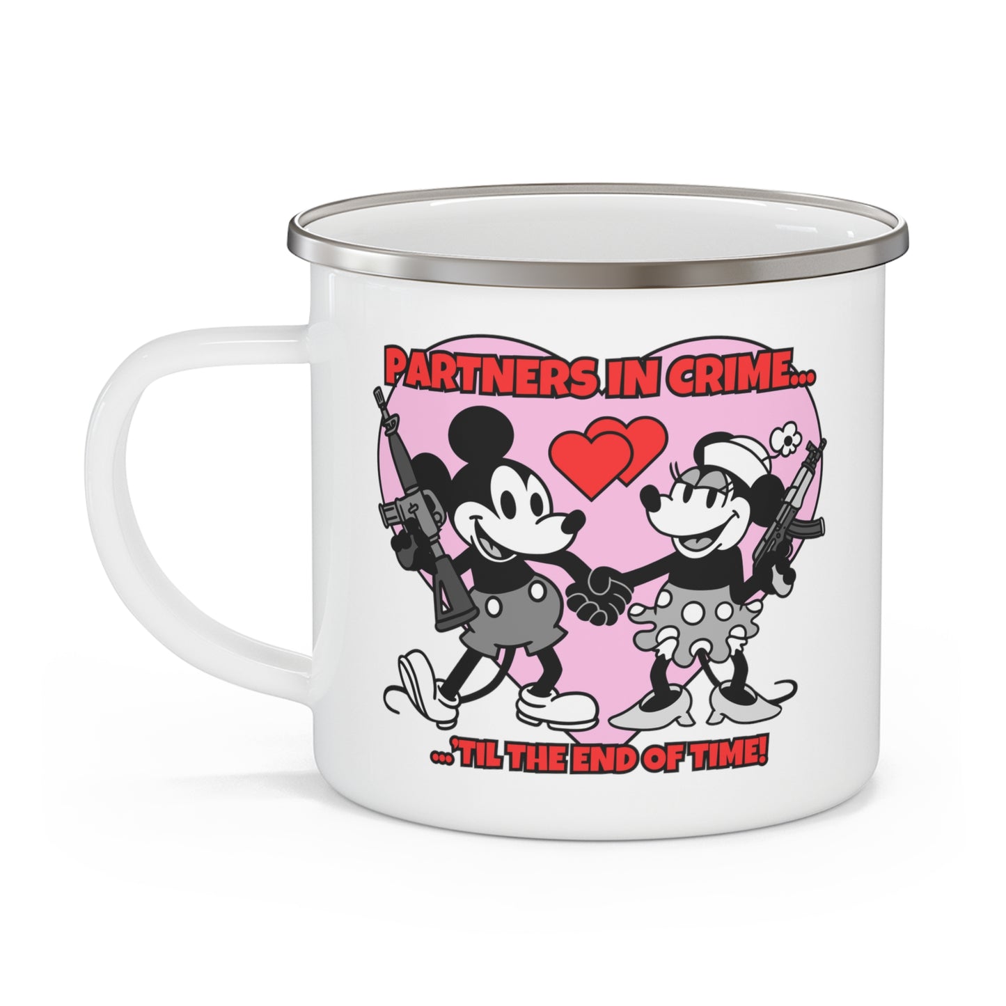 Partners in Crime! Enamel Camping Mug